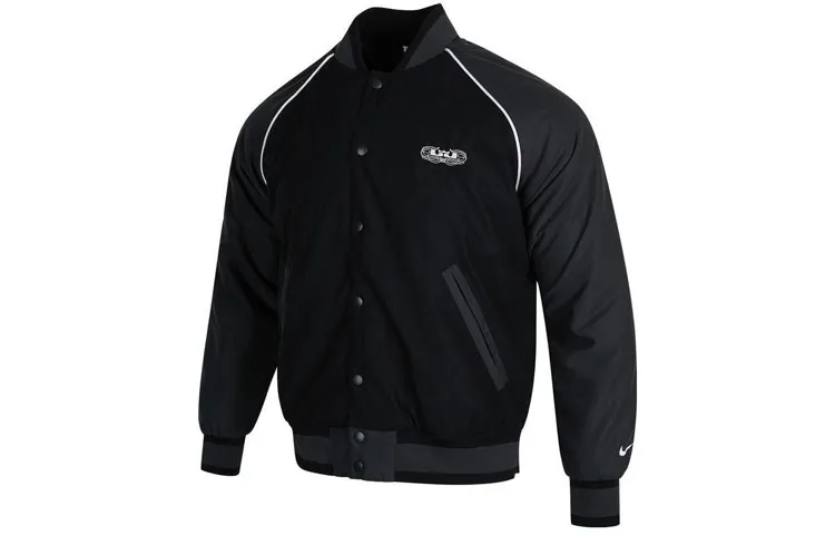 Nike Jackets Men's Black Baseball Collar Moderate Other