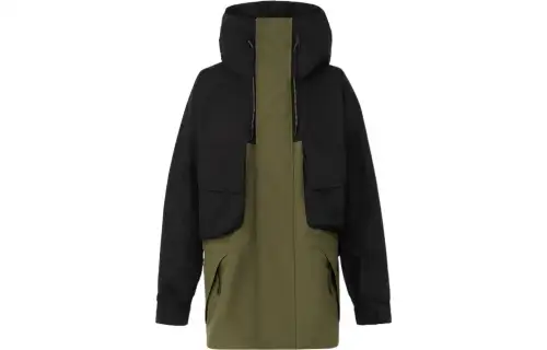 【Previous Season】perforated logo two-tone parka