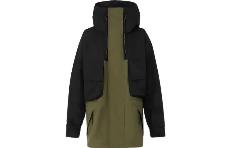 【Previous Season】perforated logo two-tone parka