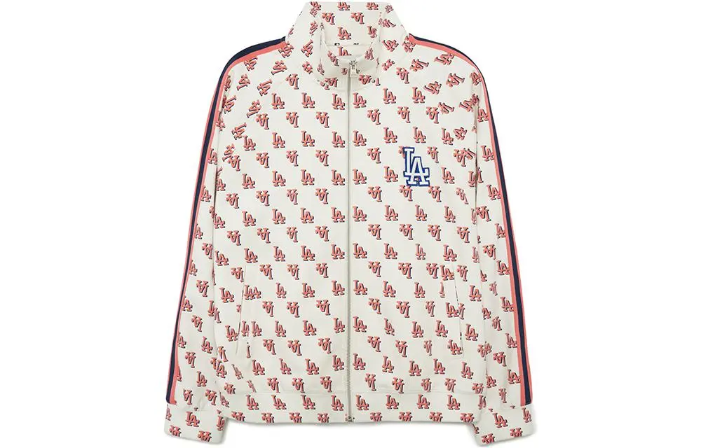MLB Jackets Unisex Cream Stand Collar Moderate