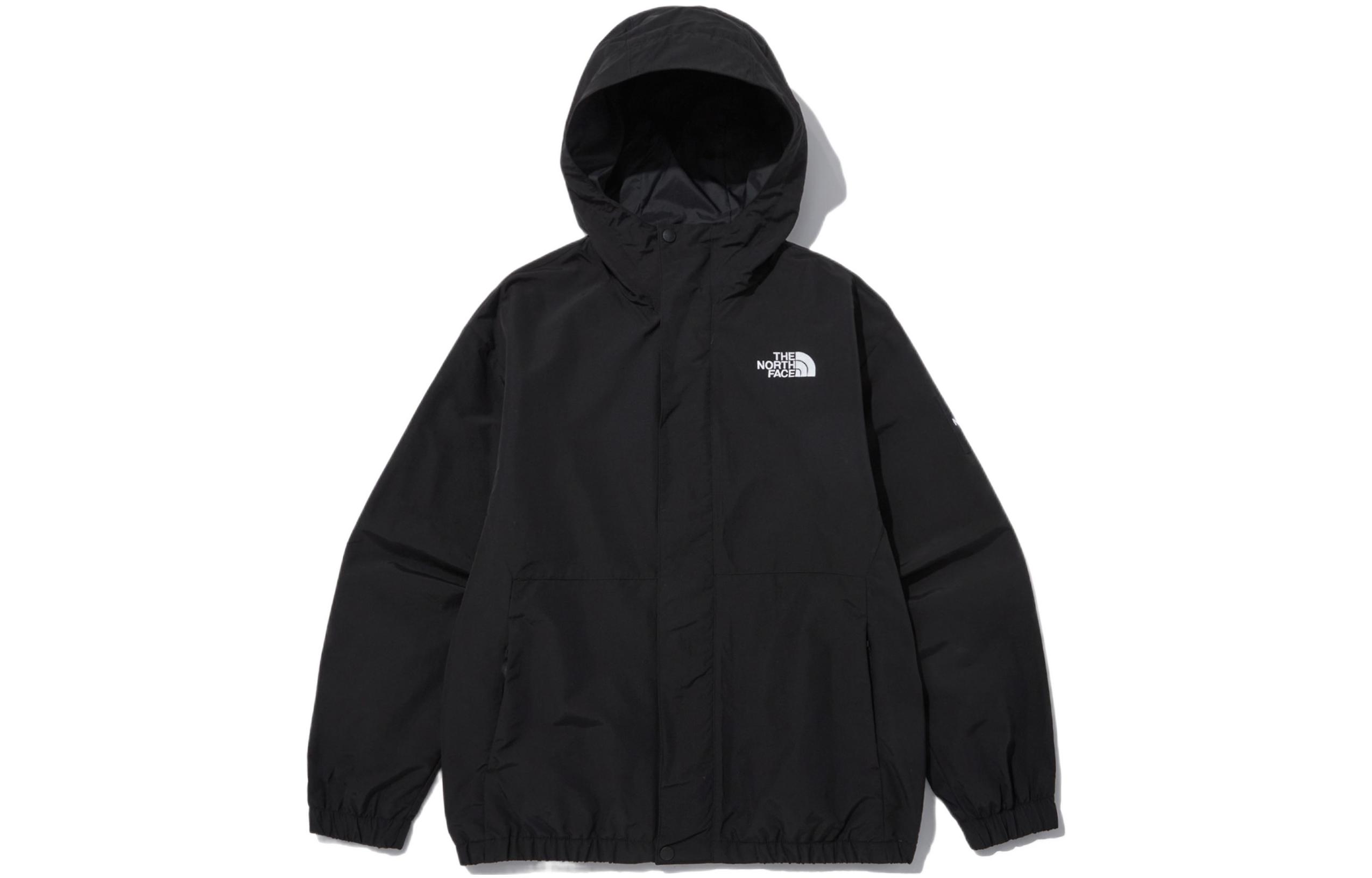 Мужская куртка The North Face на молнии (черная)