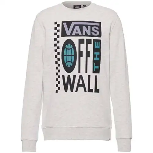 Vans Sweatshirts Men's Gray Crew Neck Moderate