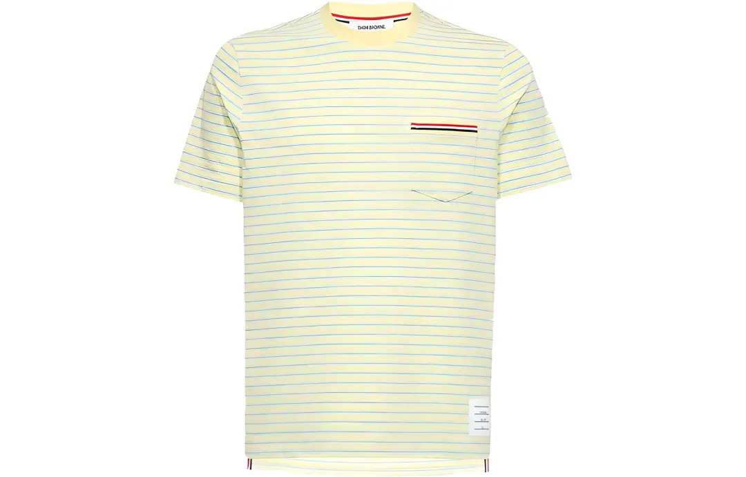 THOM BROWNE Striped Crewneck T Shirt