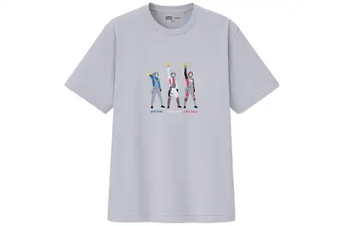 UNIQLO x AOTEYINGXIONGXILIE,LIANMINGKUAN T Shirt Men's Gray