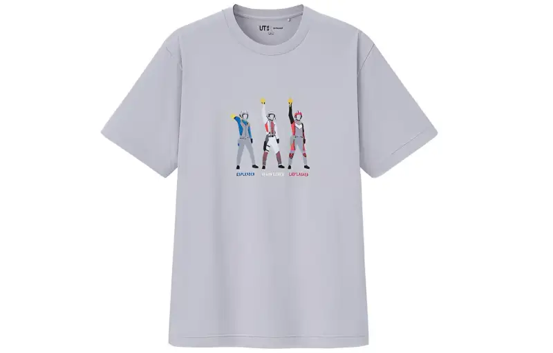UNIQLO x AOTEYINGXIONGXILIE,LIANMINGKUAN T Shirt Men's Gray