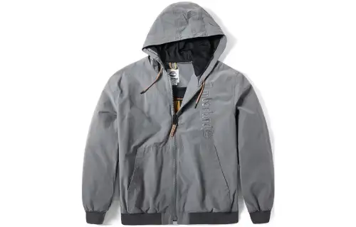 Timberland Jackets Men's Gray Hooded Moderate Other