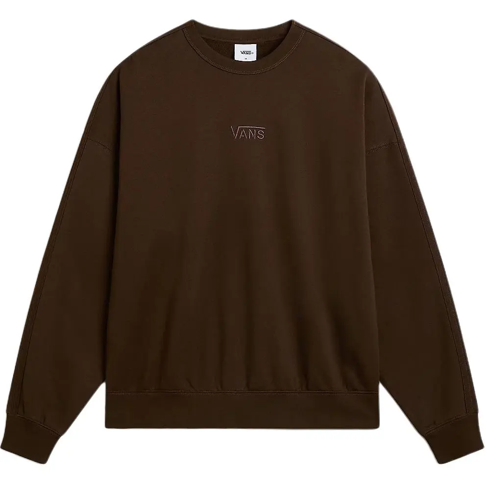 Vans Sweatshirts Men's Brown Crew Neck Moderate