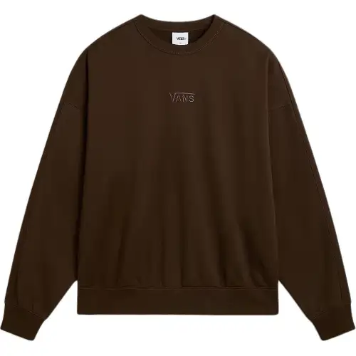 Vans Sweatshirts Men's Brown Crew Neck Moderate