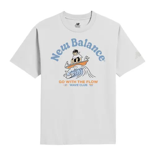 New Balance SS25 Big Wave T Shirt Men's White