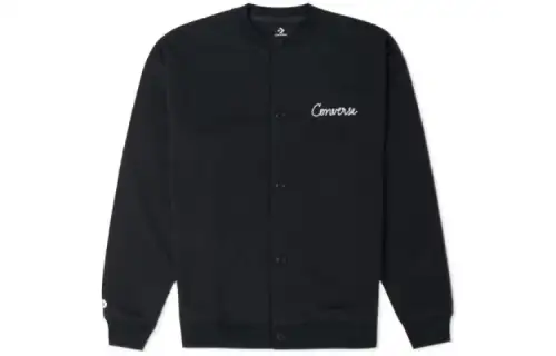 Converse Jackets Men's Black Crew Neck Moderate Other