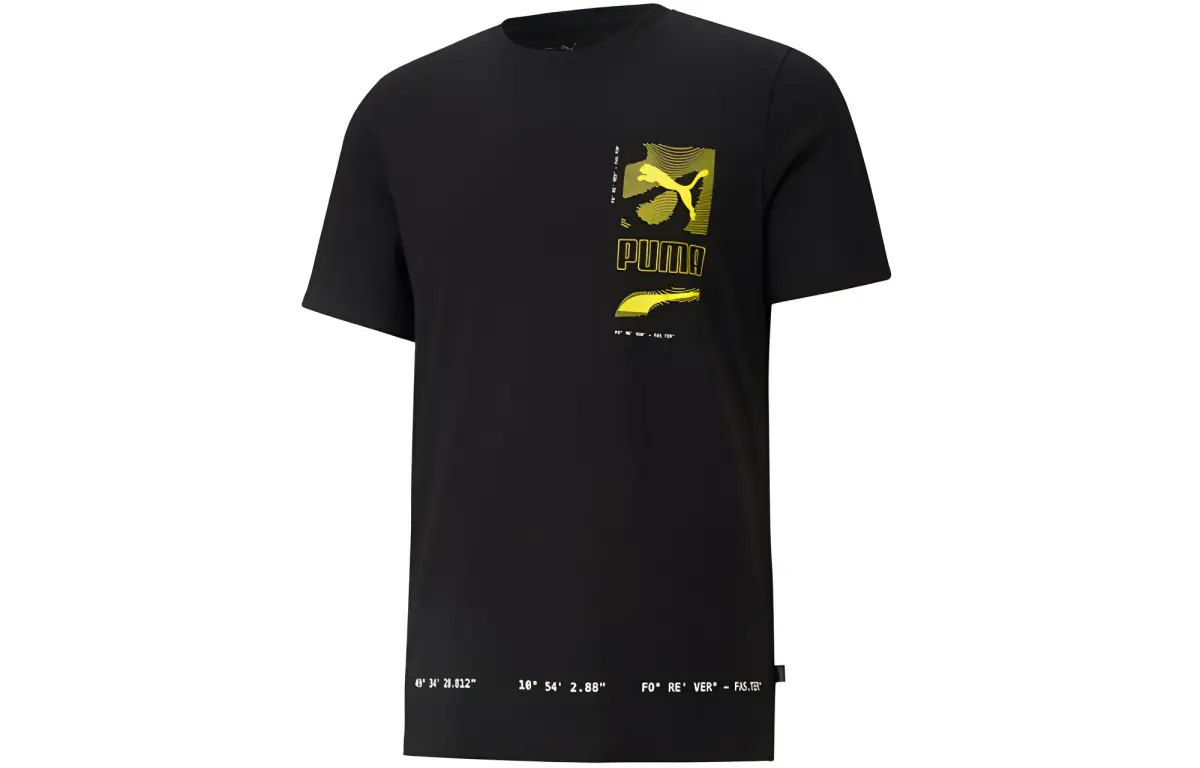 PUMA Digital T Shirt Men's Black