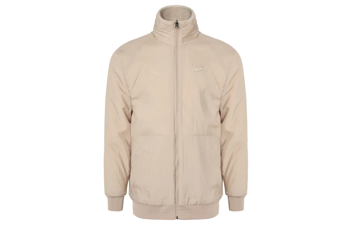 Nike Jackets Men's Khaki Stand Collar Moderate Other