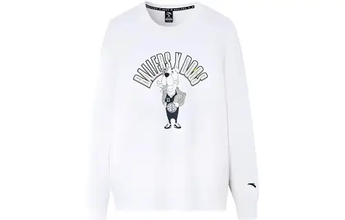ANTA Basketball Collection Sweatshirts Unisex White Crew Neck Moderate Regular