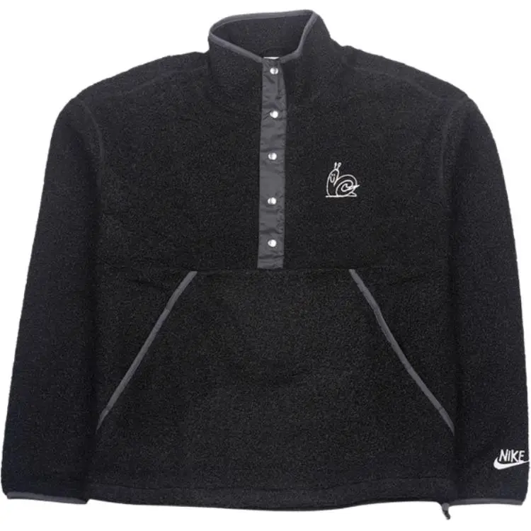 Nike Jackets Men's Black Crew Neck Moderate Chanel-inspired