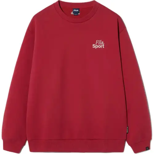 FILA Sweatshirts Unisex Red Crew Neck Moderate