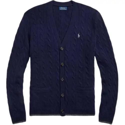 Polo Ralph Lauren Woolen cashmere pony, long-sleeve, knitted sweater, with embroidery, with your logo imprint, print, V-neckline