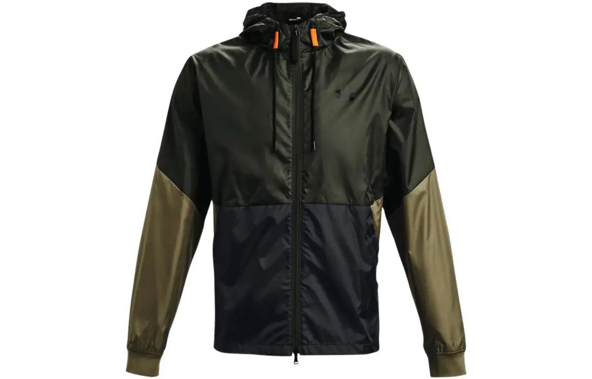 Under Armour Jackets Men's Green Hooded (Non-detachable) Moderate Straight Fit