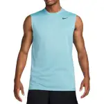 Nike Tank Tops Men's Blue Crew Neck Moderate Straight Fit