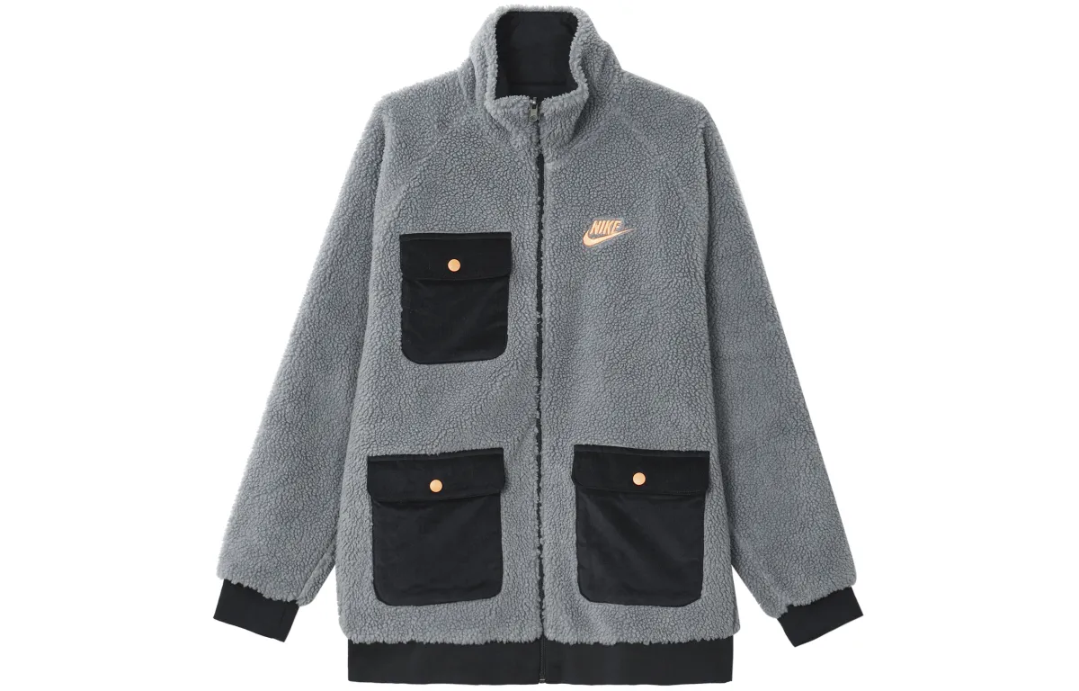 Nike Jackets Men's Cool Gray Stand Collar Moderate