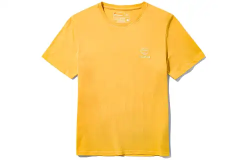 Timberland T Shirts Men's Touch Me Not Yellow Crew Neck Moderate Straight Fit