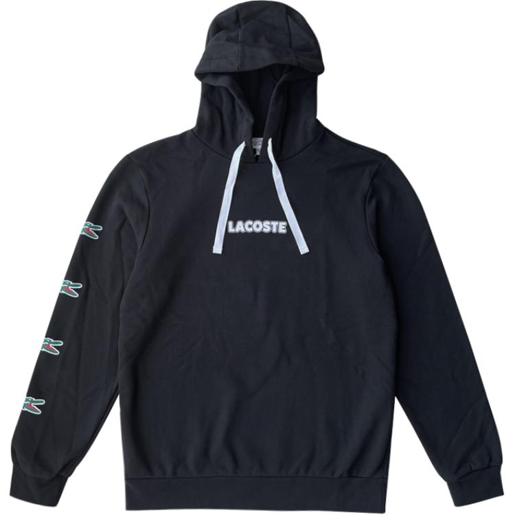 Мужское худи LACOSTE (черное)