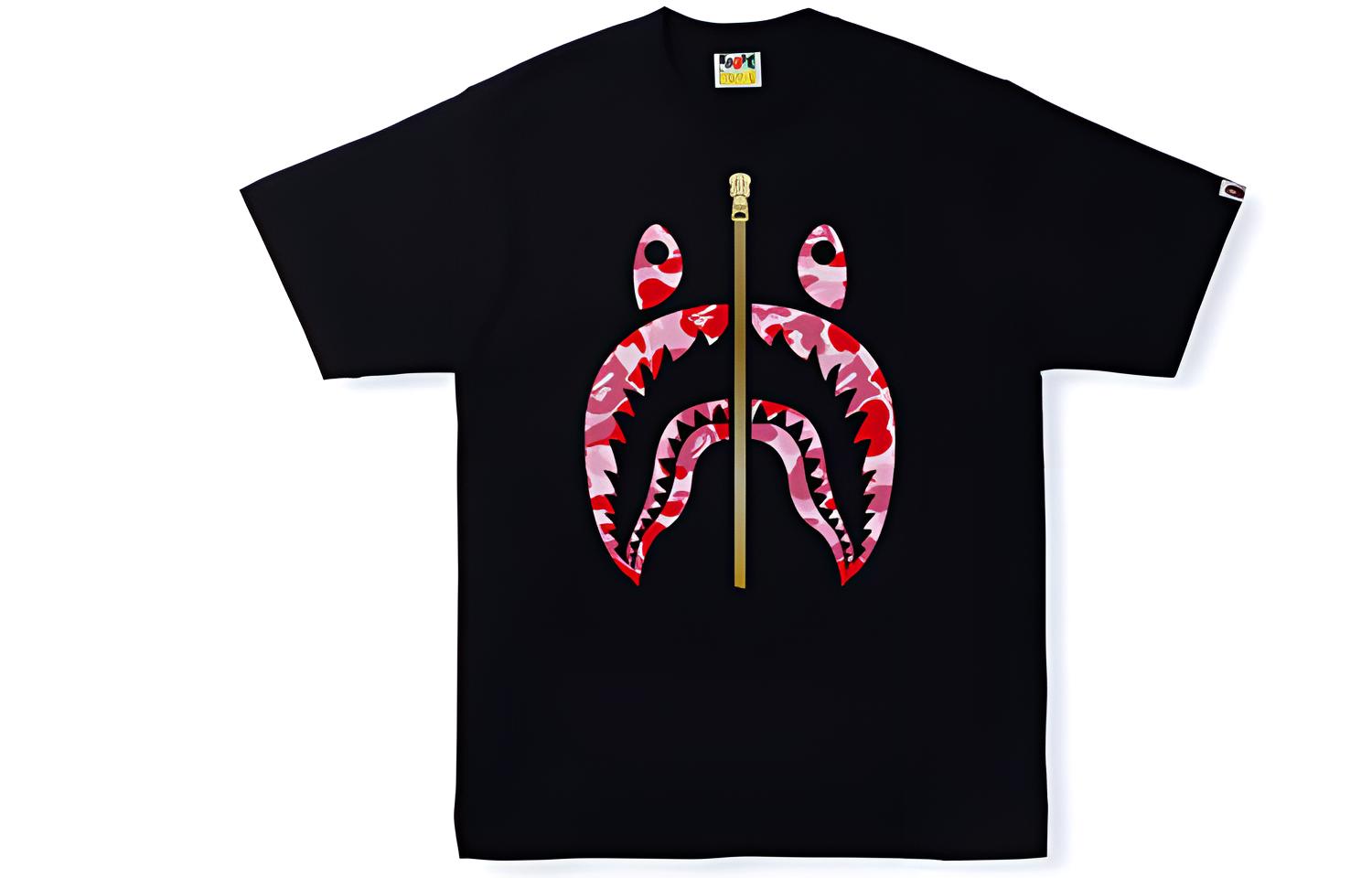 Мужская футболка A BATHING APE (черная) — фото 4