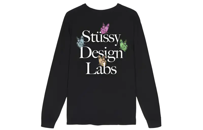 Stussy T Shirts Men's Crew Neck Moderate Straight Fit