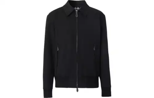 Burberry Jackets Men's Black Lapel Moderate Other