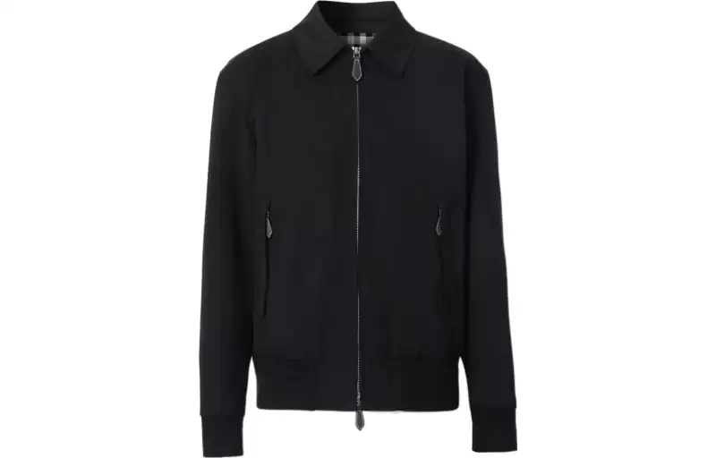Burberry Jackets Men's Black Lapel Moderate Other