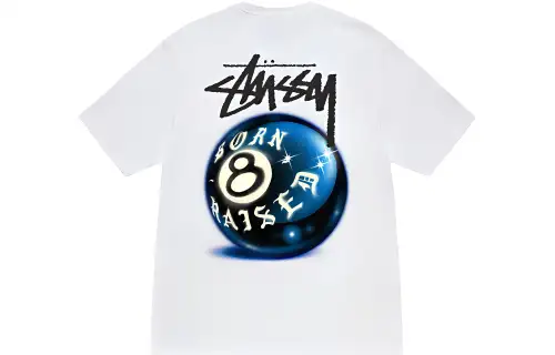 Stussy Born X Raised 8 Ball Tee