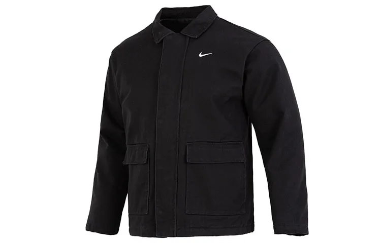 Nike Jackets Men's Black Lapel Moderate