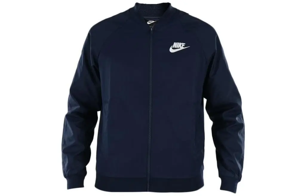 Nike Jackets Men's Dark Blue Baseball Collar Moderate Other