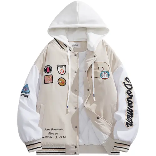 Doraemon Jackets Unisex Detachable Hood Moderate Other