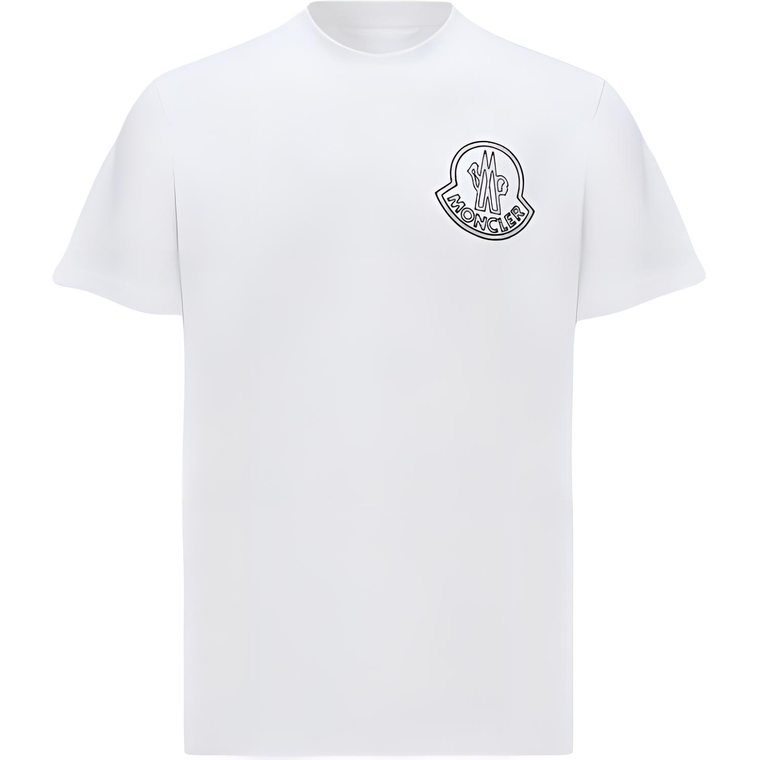 Мужская футболка Moncler K10918C0005689AJS00A (белая)