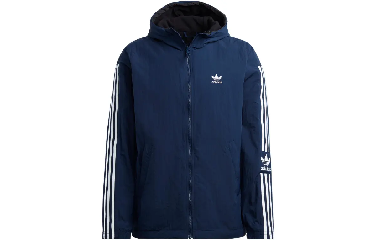 Adidas Originals Jackets Men's Dark Indigo Hooded Moderate Other