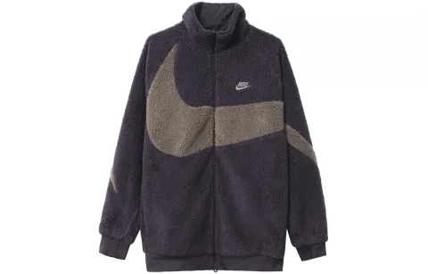 Nike Big Swoosh Reversible Boa Jacket Asia Sizing Cave Purple