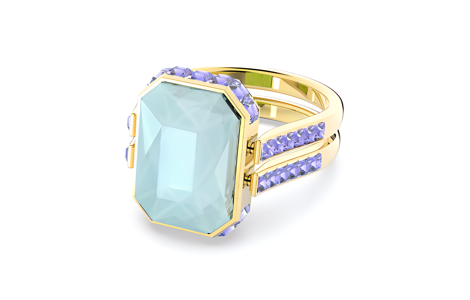 Женское кольцо Swarovski Orbita (синее)