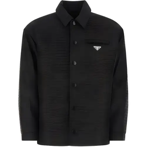 PRADA Jackets & Coats Men's Black