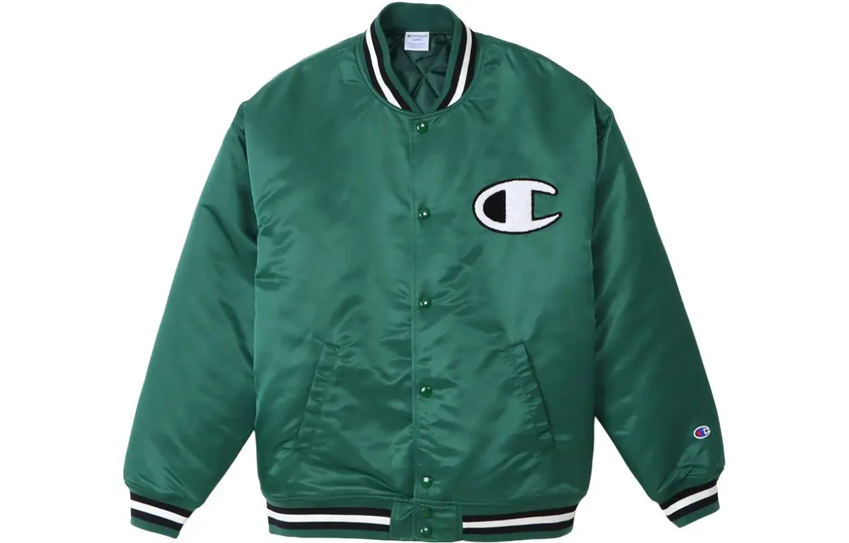 Champion Jackets Men's Baseball Collar Thickened Straight Fit