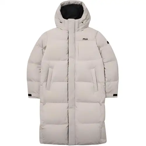 FILA Down Jackets Unisex White Hooded Moderate