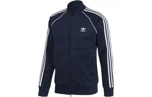 Adidas Originals SST Jackets Men's Navy Blue Baseball Collar Moderate Other