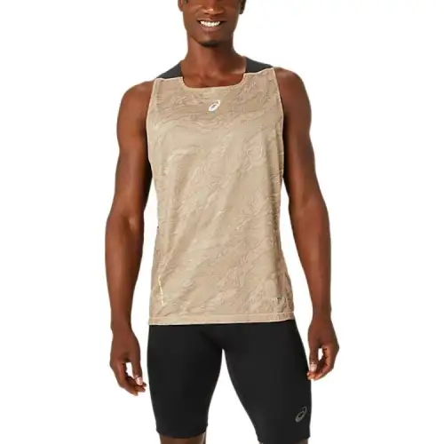 Asics FUJITRAIL Tank Top Men's Brown
