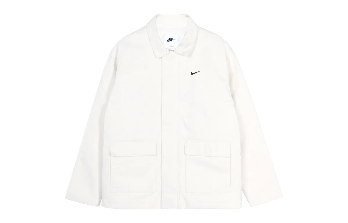 Nike Jackets Men's White Lapel Moderate Workwear