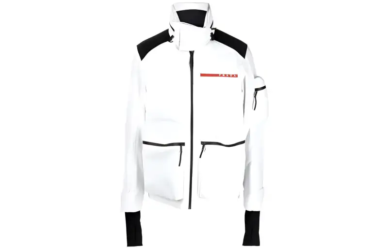 PRADA Logo appliqué Padded Ski Jacket