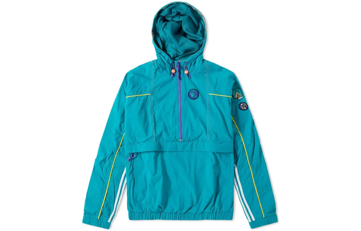 Adidas Jackets Men's Blue Hooded (Non-detachable) Moderate Straight Fit