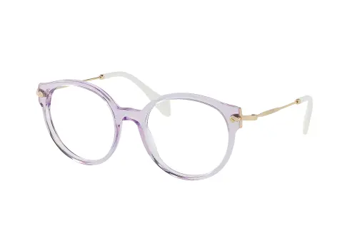 MIU MIU Plastic Round Eyeglass Frames Women's Purple