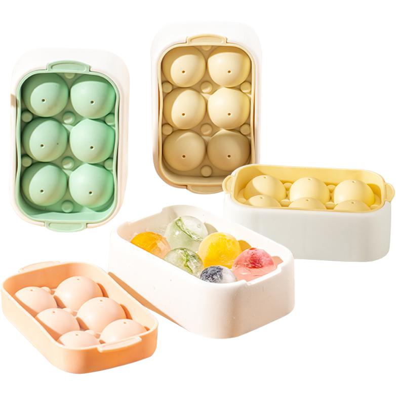 Kawashimaya KAWASIMAYA ice ball mold household food grade mini silicone small ice tray refrigerator ice box round frozen ice cube box kitchen storage