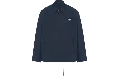 【Previous Season】triangle-logo hooded raincoat