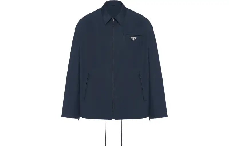 【Previous Season】triangle-logo hooded raincoat