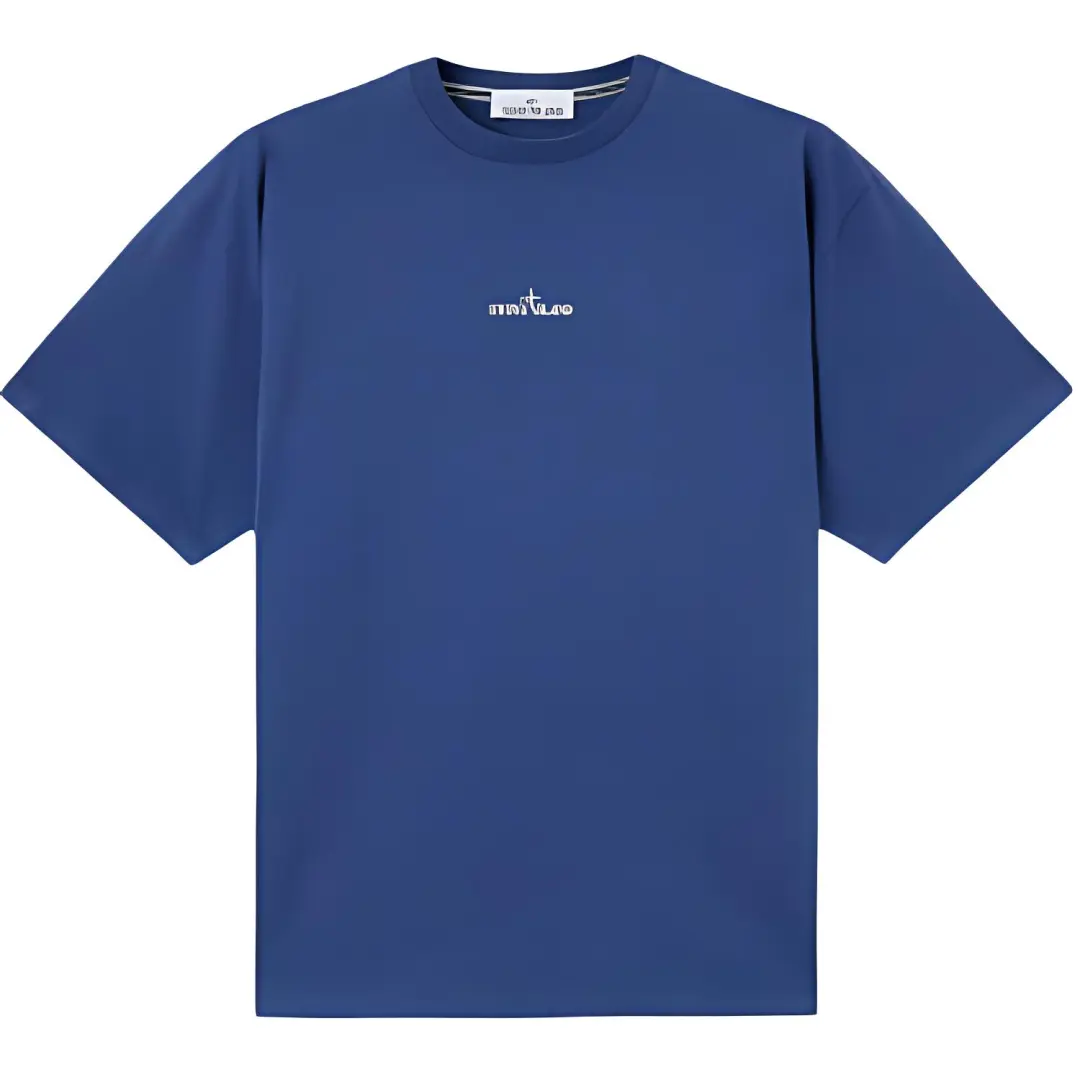 STONE ISLAND Logo Printed Crewneck T Shirt